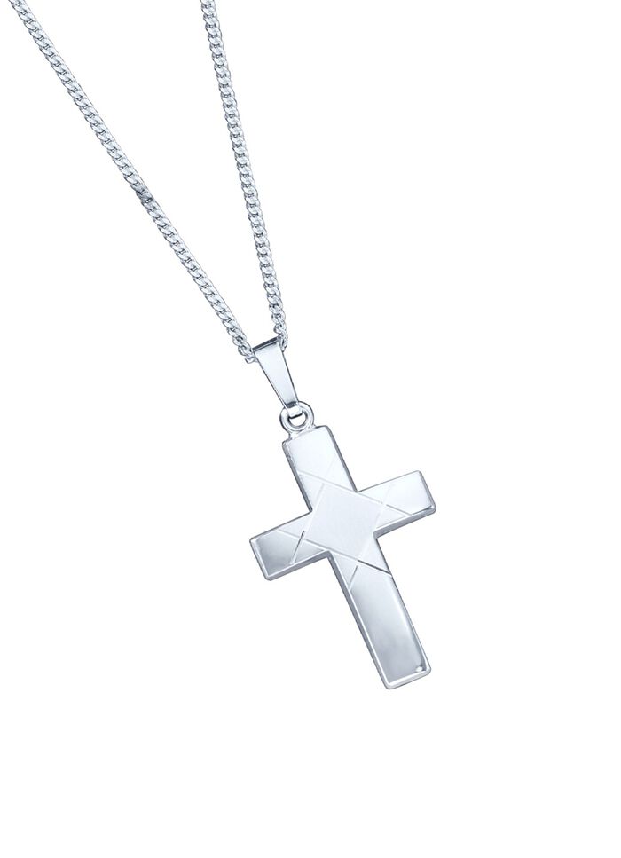 Kreuz-Anh&auml;nger mit Panzerkette 