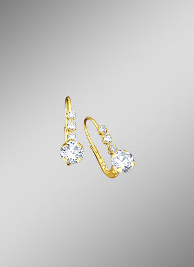 Ohrringe mit synth. Zirkonia 