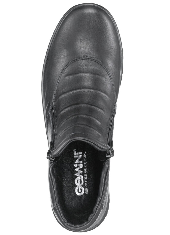 Gemini Stiefelette aus Rind-Nappaleder SCHWARZ