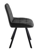 Esszimmerst&uuml;hle, 4er-Set, mit Metallgestell ANTHRAZIT