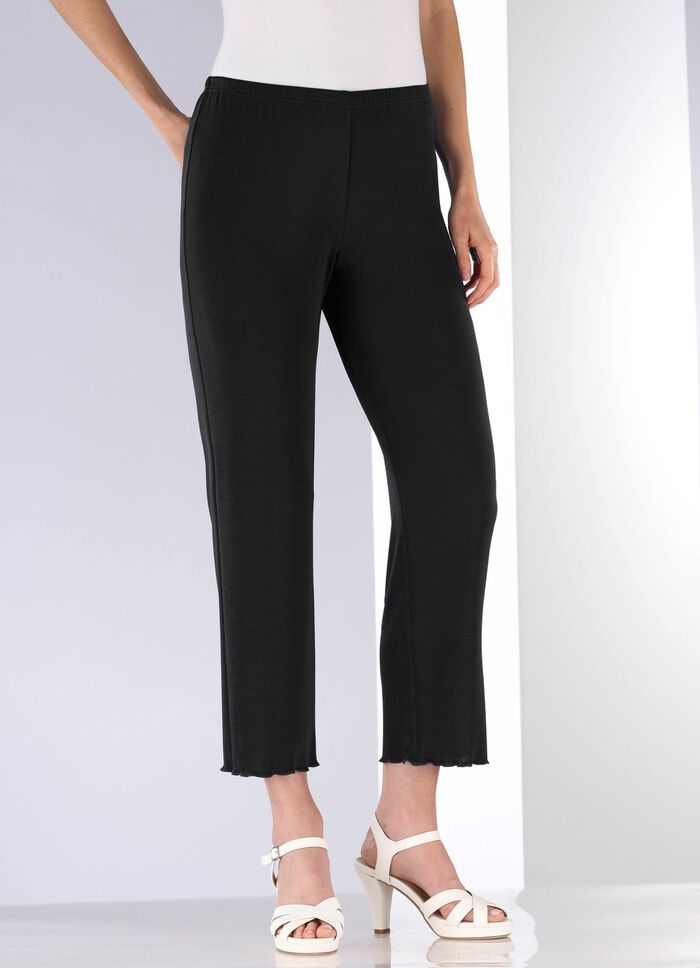 Weich fliessende, 7/8-lange Hose 