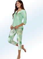 e.Femme Pyjama mit 3/4-langen &Auml;rmeln und 7/8-langer Hose 