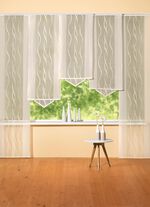 Moderner Schiebevorhang mit dezentem Wellen-Design 