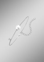 Armband mit S&uuml;sswasser-Zuchtperle und synth. Zirkonia 