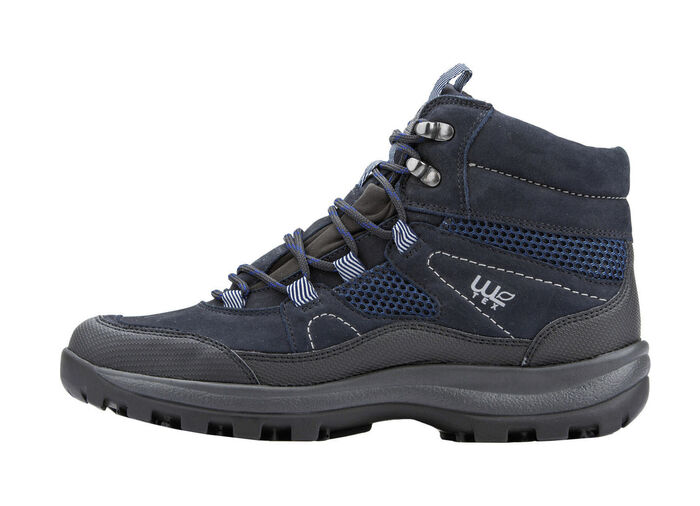 Waldläufer Schnür-Stiefelette mit Klimamembrane BLAU