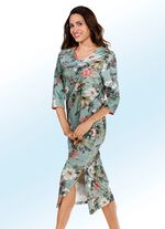 Nachthemd, wadenlang mit 3/4-langen &Auml;rmeln 