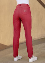 Edeljeans in 5-Pocket-Form ROT