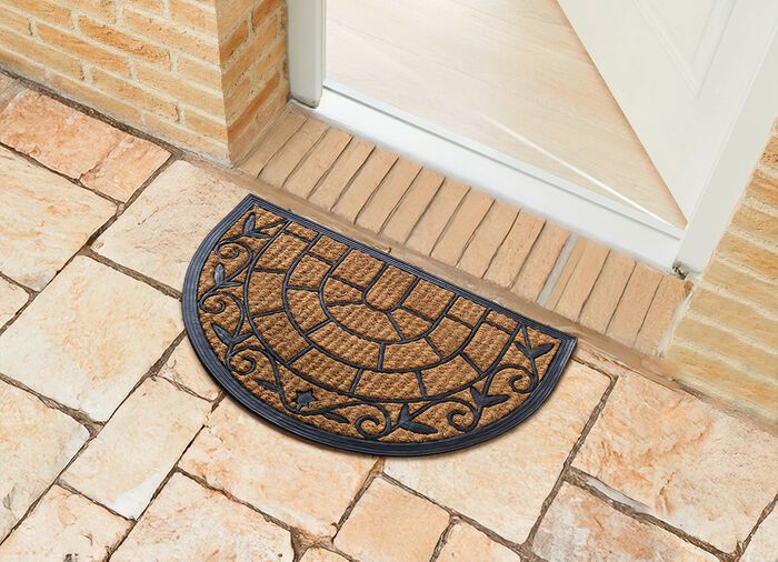 Fussmatte in Gusseisen-Optik 