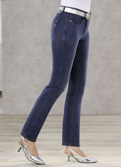 Bauchweg-Jeans in 5-Pocket-Form 