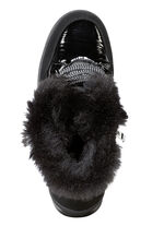 ELENA EDEN, gefütterte Damen-Boots, Winterschuhe, Weite G, mit herausnehmbarem Fussbett SCHWARZ