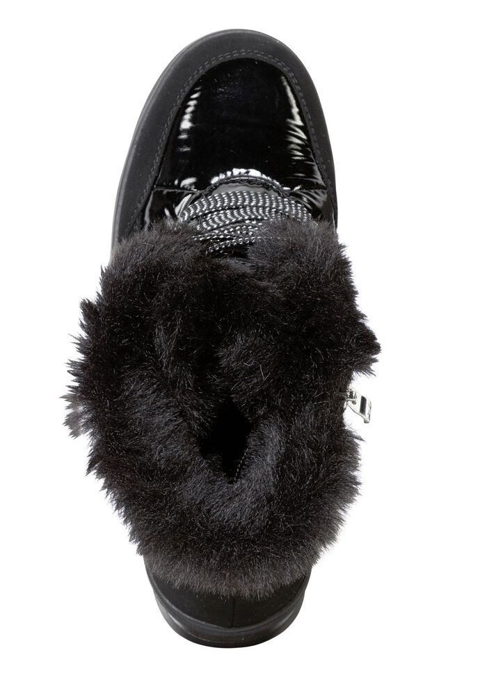 ELENA EDEN, gefütterte Damen-Boots, Winterschuhe, Weite G, mit herausnehmbarem Fussbett SCHWARZ