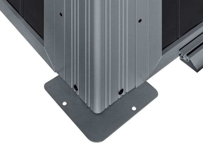 Pavillon Olan aus pulverbeschichtetem Aluminium 