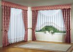 Jacquard-Einzelschal mit Universalschienenband ROSÉ