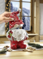 Geb&auml;ckdose Wichtel aus Keramik 