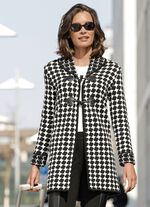 Strickmantel in hochwertigem Jacquard 