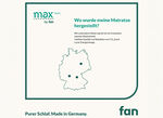 Mehrzonen-Komfortschaumkern-Matratze «max foam by fan» 