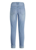 Jeans mit funkelndem Glitzersteinchenbesatz HELLBLAU
