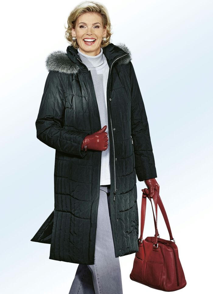 Kurzmantel mit Reissverschluss unter der Druckerleiste 