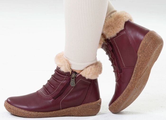 ELENA EDEN, gef&uuml;tterte Damen-Boots, Winterschuhe, Weite G, mit herausnehmbarem Fussbett 