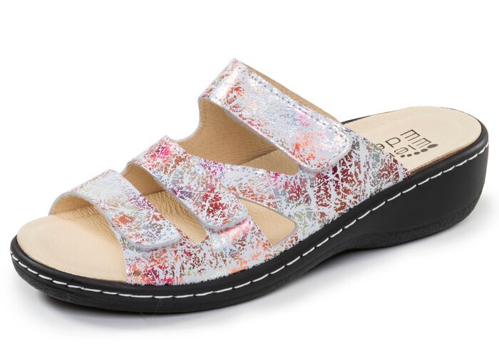 ELENA EDEN, bequeme Damen-Pantoletten, Weite H, mit herausnehmbarem Fussbett 