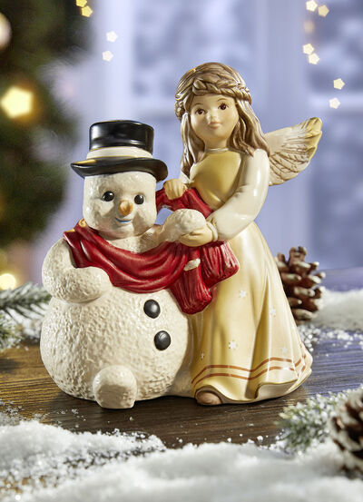 Engel mit Schneemann von Goebel 