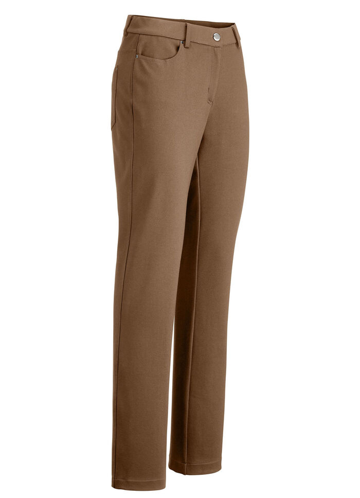 Hose mit sportivem Chic COGNAC