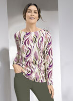 Shirt mit Allover-Druck ROSENHOLZ-BEERE-OLIV