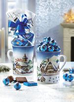Tassen Winterlandschaft, 2er-Set, mit s&uuml;sser F&uuml;llung 