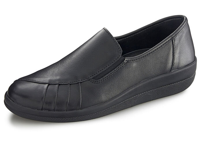 Slipper mit Wechselfussbett SCHWARZ