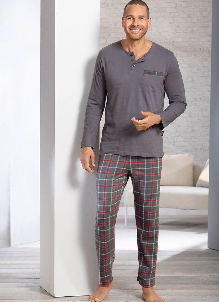 Zweierpack Schlafanz&uuml;ge mit Knopfleiste 