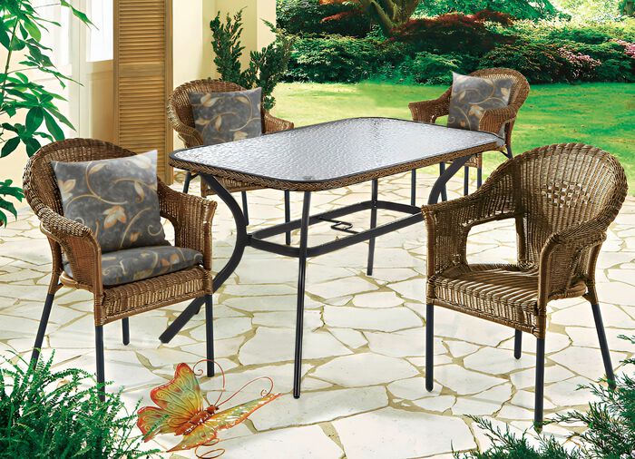 &laquo;Ravenna &raquo;Gartenm&ouml;bel, Set 5 teilig in verschiedenen Ausf&uuml;hrungen 