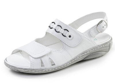 Waldläufer, bequeme Damen-Sandalen, Weite G, mit herausnehmbarem Fussbett 