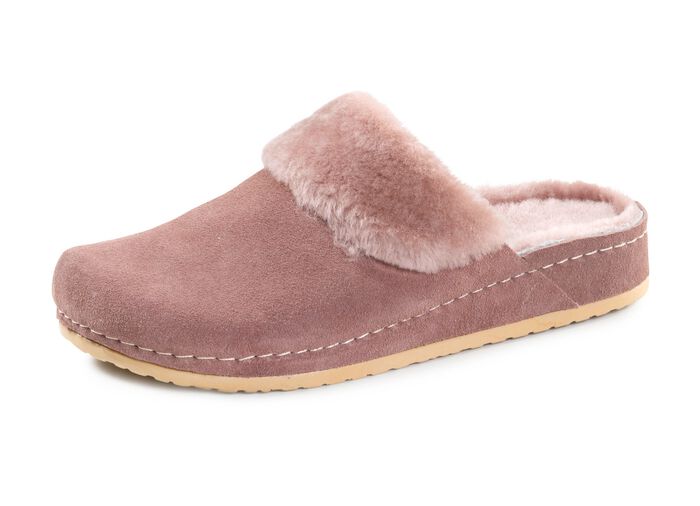 Mubb, warme Damen-Hausschuhe, Weite H, mit Lammfell ALTROSA