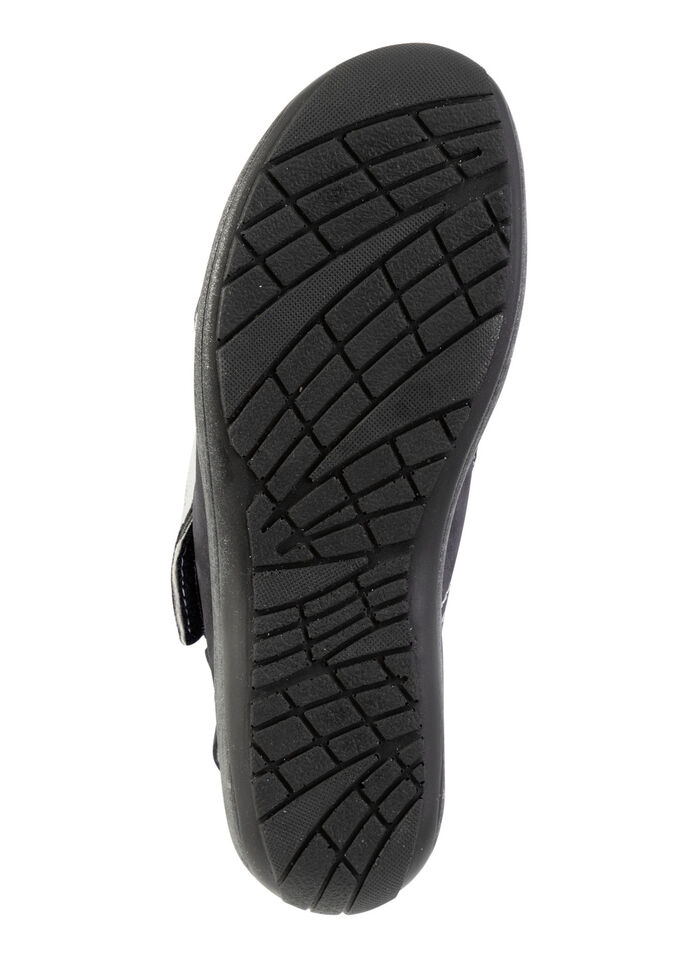 ELENA EDEN, bequeme Damen-Sandalen, Weite G, mit herausnehmbarem Fussbett DUNKELBLAU