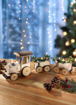 Teelichthalter Holz-Zug 