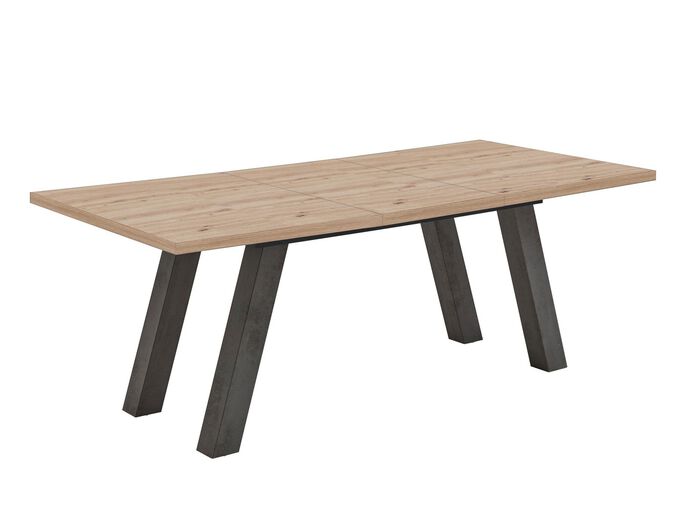 Esstisch mit Auszug GRAFIT-ASTEICHE