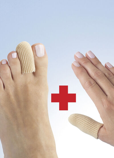 Finger- und Zehenschutz, 6-teilig, mit Silikon-Innenseite 