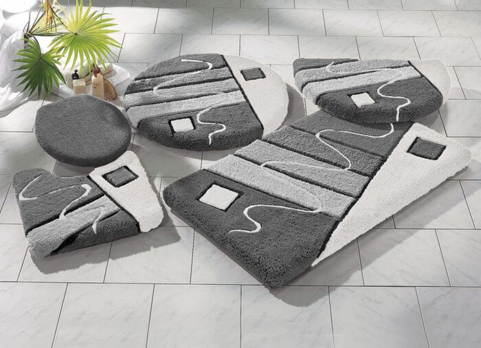 &laquo;Glenette&raquo; Badgarnitur in verschiedenen Farben GRAU-WEISS