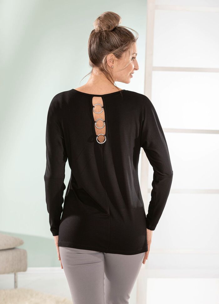 Shirt mit langen Fledermaus&auml;rmeln 