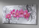 Bild mit dem Titel Orchideen ROSA-SILBER