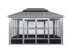 Pavillon Olan aus pulverbeschichtetem Aluminium 
