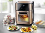 10-in-1 Heißluft-Fritteuse SCHWARZ-ROSÉGOLD