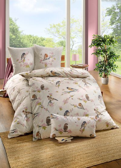 Bettw&auml;sche-Garnitur mit Reissverschluss 