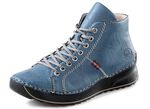 Rieker, sportive Damen-Boots, Winterschuhe, mit Rei&szlig;verschluss JEANSBLAU