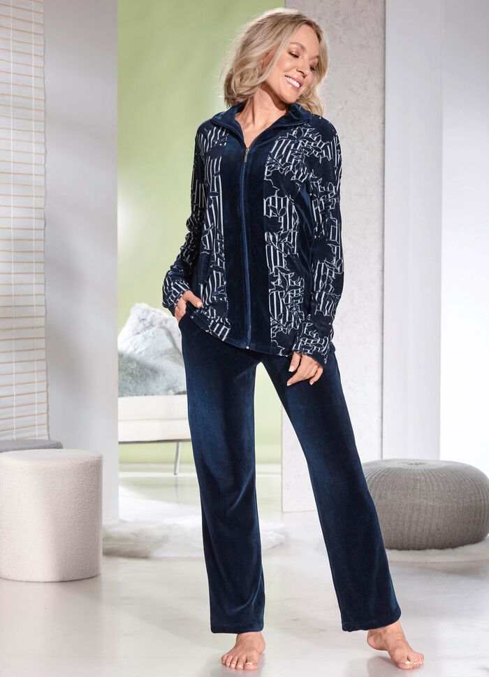 Hausanzug mit Rei&szlig;verschluss  