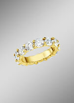 Memoire-Brillantring mit ca.15 Brillanten 