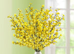 Täuschend echt aussehende Forsythienzweige, 5er-Set, 