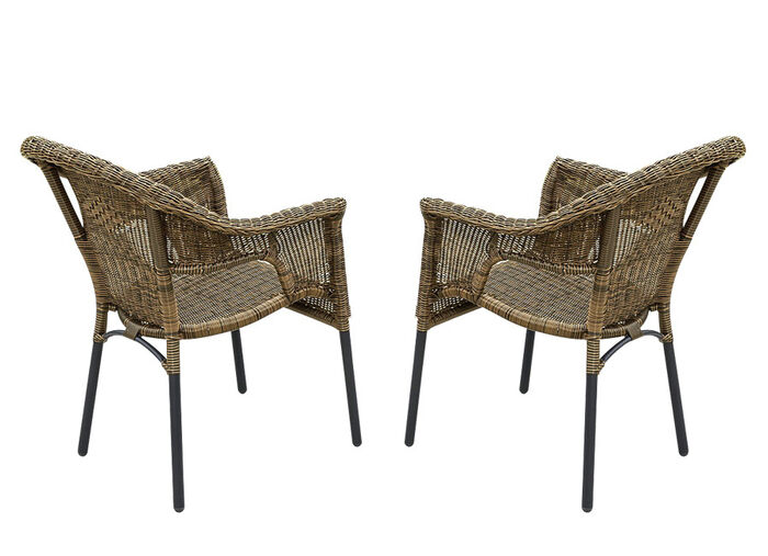 &laquo;Ravenna&raquo; Gartensessel, 2er-Set, in verschiedenen Farben BRAUN