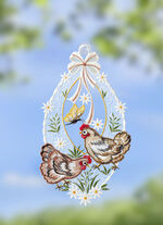 Fensterbild mit Saughaken, 