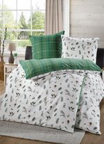 Flauschig weiche Wende-Bettw&auml;sche aus reiner Baumwolle 